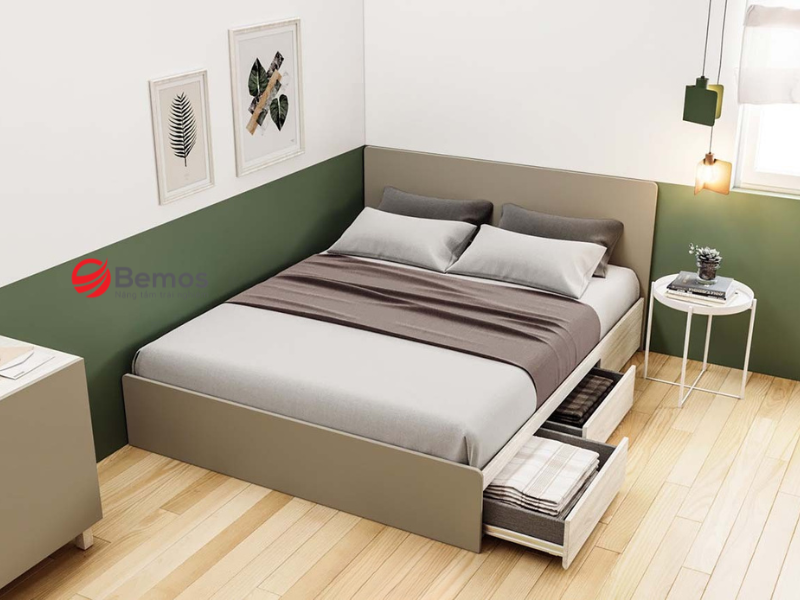 Giường gỗ có ngăn kéo