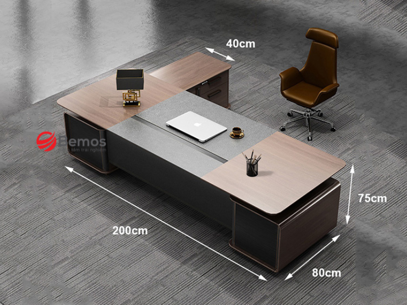Kích thước bàn làm việc giám đốc tiêu chuẩn 2026
