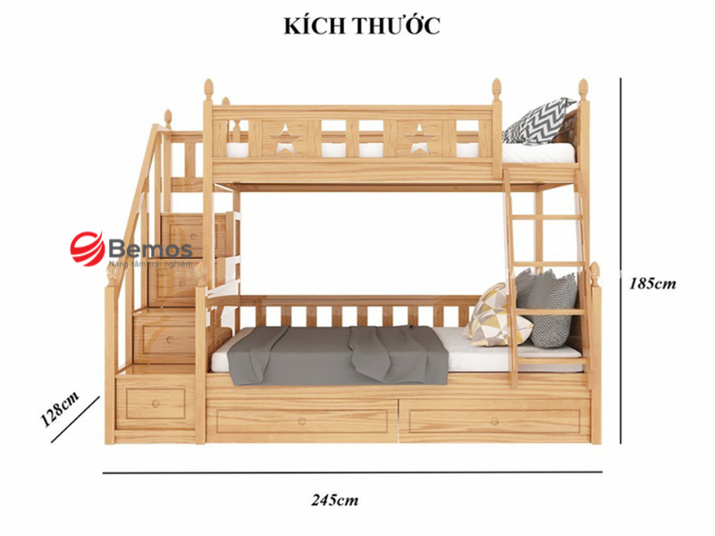 Kích Thước Giường Tầng Trẻ Em Tiêu Chuẩn 2026