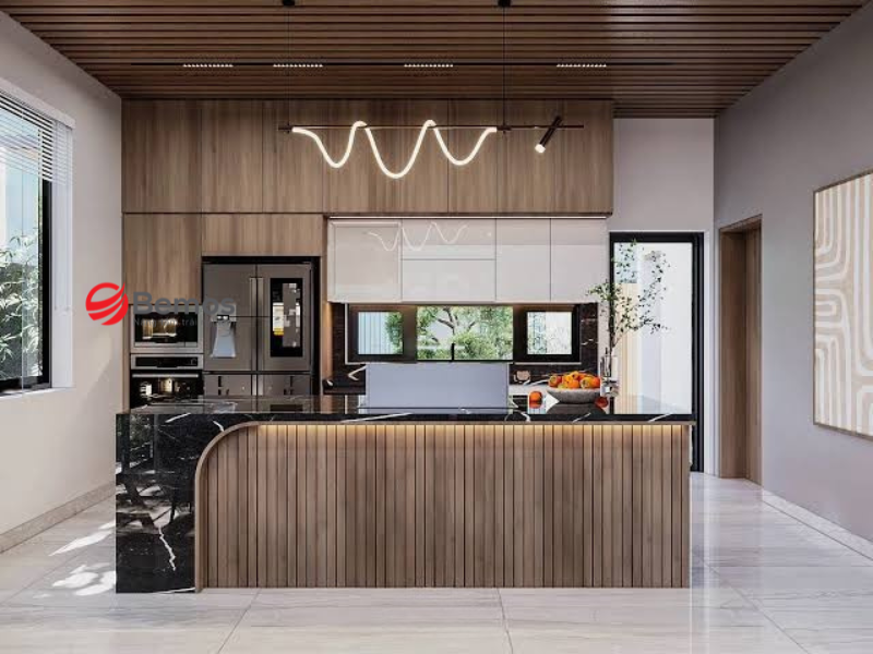 Kích thước chiều sâu của tủ bếp trên tiêu chuẩn