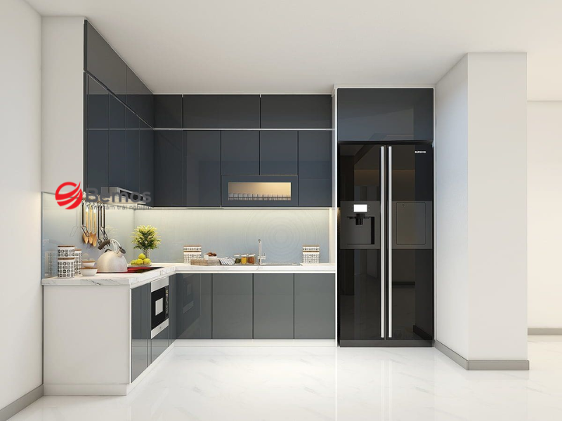 Chất liệu phổ biến để làm tủ bếp