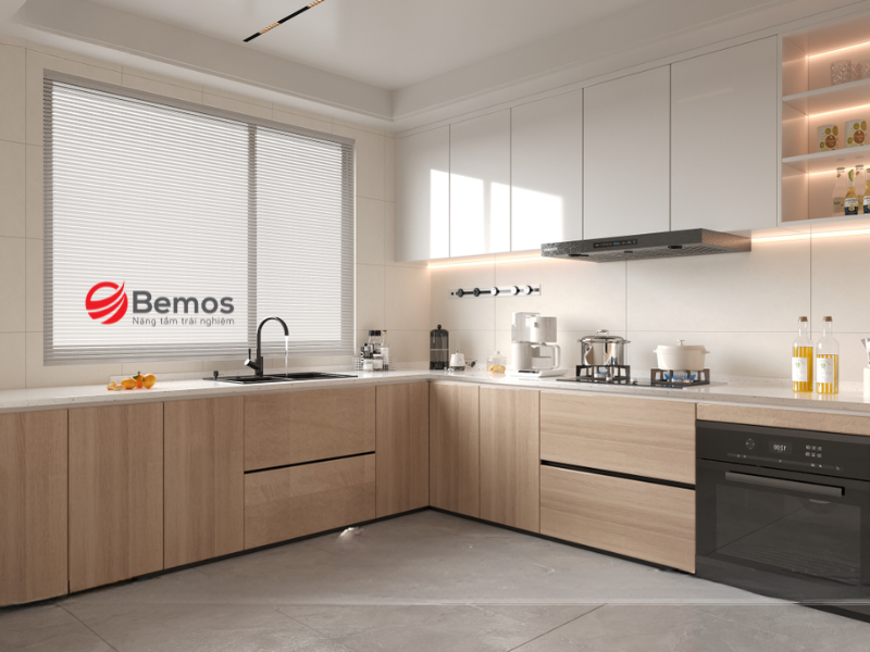 Sự khác biệt giữa tủ bếp nhựa và tủ bếp gỗ
