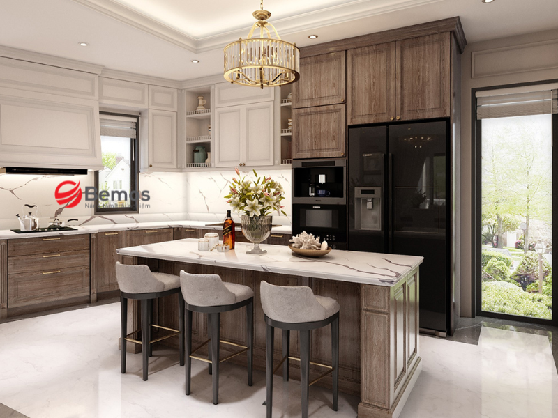Hướng đặt tủ bếp chuẩn phong thủy