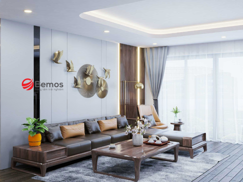Sofa chân gỗ