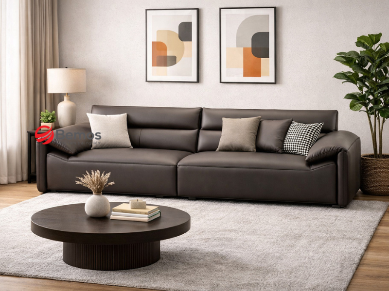 Sofa Da Văn Phòng - Chọn Da Thật Hay Da Công Nghiệp Cho Dự Án?