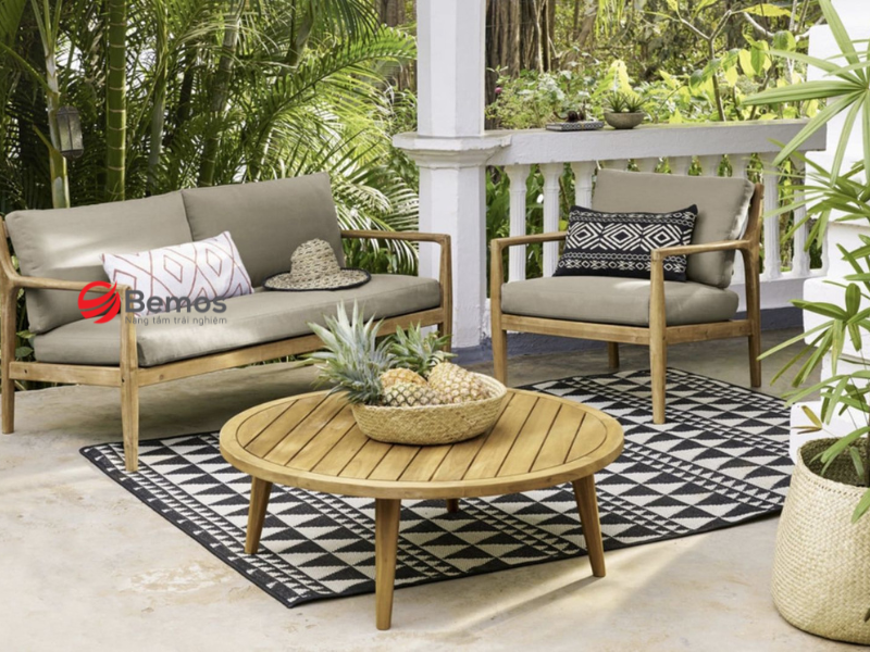 Nguyên tắc bố trí sofa ngoài trời