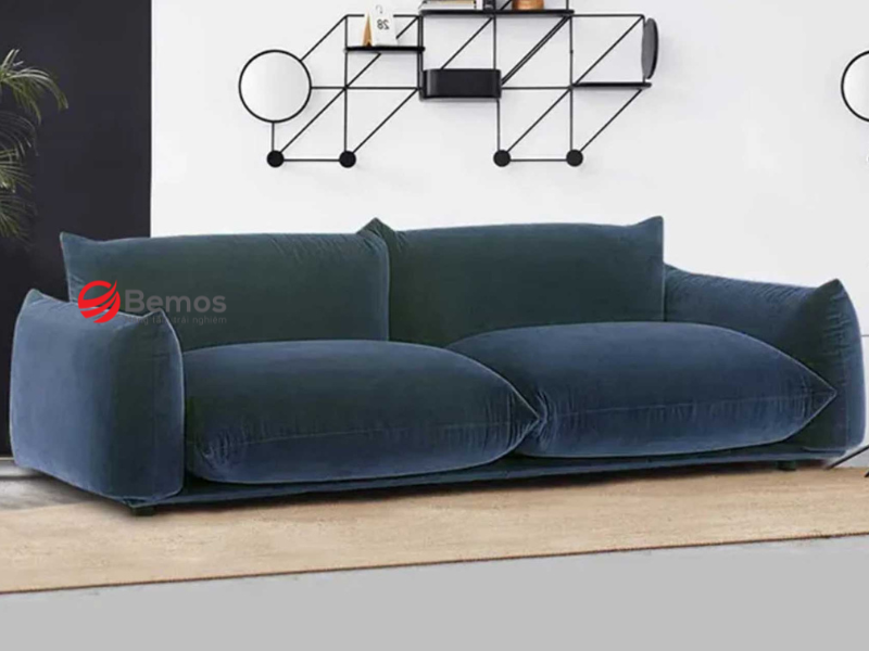 Cấu trúc của sofa nỉ nhung cao cấp 