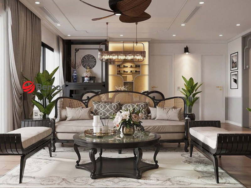 Sofa phong cách Indochine 
