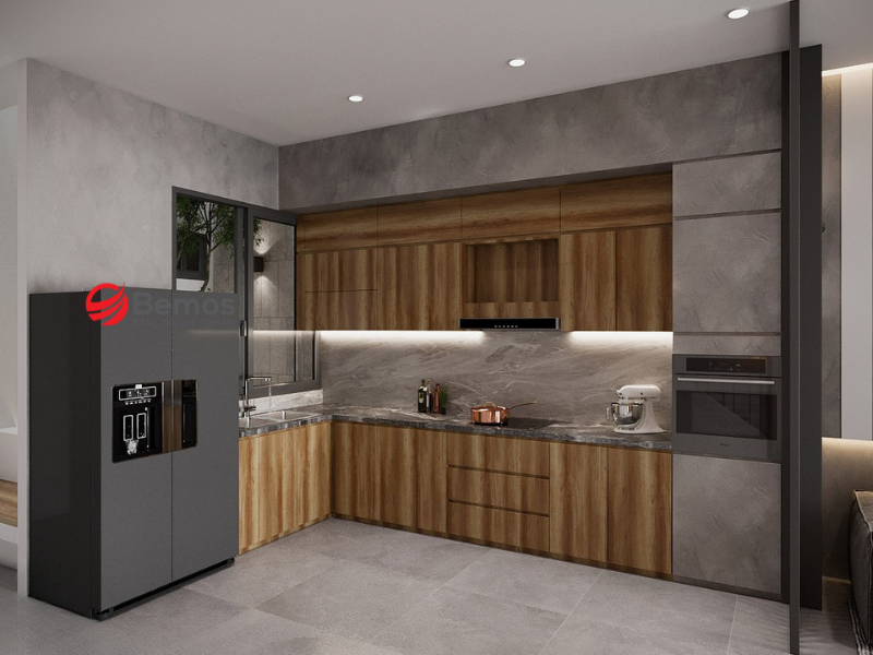 Tủ Bếp 2 Tầng - Nguyên Tắc Thiết Kế Để Không Gian Bếp Luôn Gọn