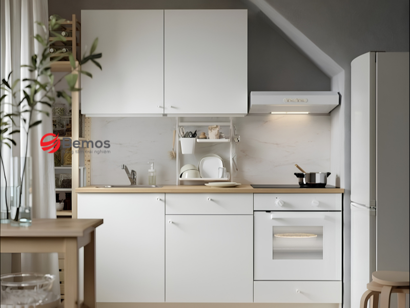 Lời khuyên từ Bemos về giải pháp tủ bếp cho phòng trọ
