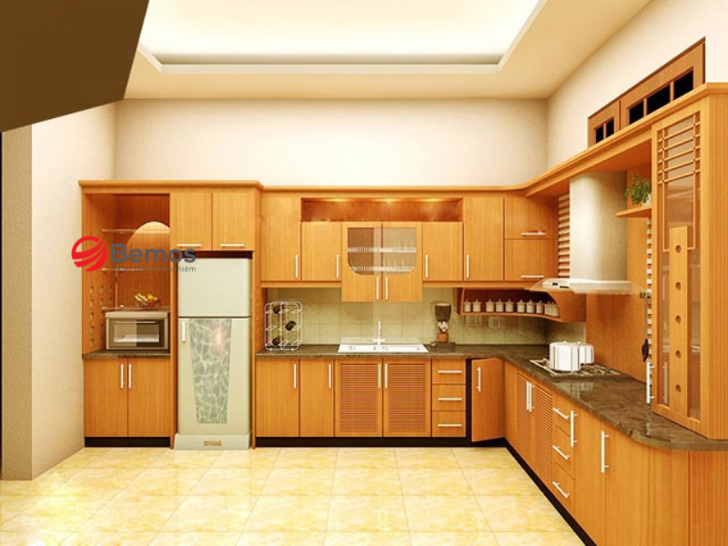 Tủ Bếp Gỗ Dổi Vàng: Đánh Giá Thực Chất Từ Màu Sắc Đến Độ Bền