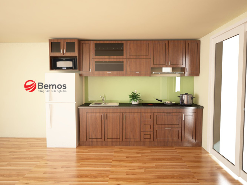 Nhược điểm của tủ bếp gỗ veneer