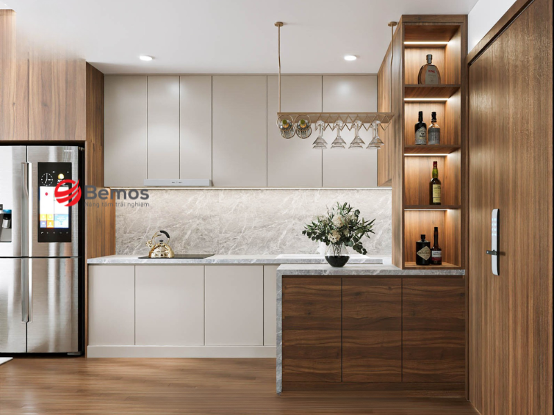 Tủ Bếp Góc Xéo: Biến 
