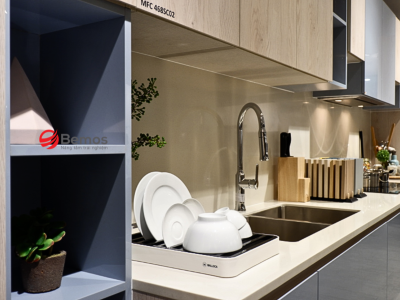 Tủ bếp MDF chống ẩm phù hợp với nhưng căn hộ có điều kiện như nào