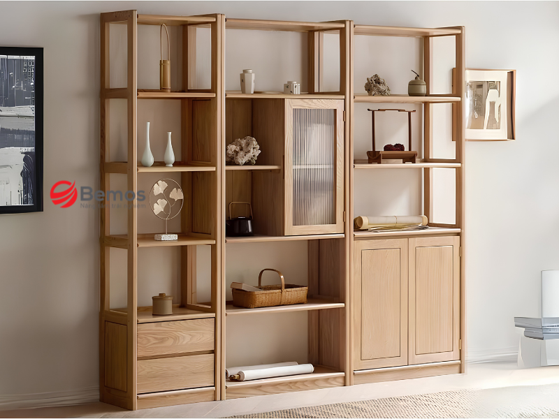 Tủ tài liệu gỗ sồi