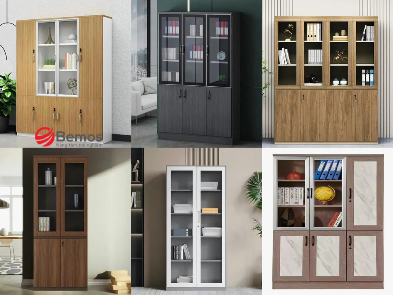Mẫu Tủ Tài Liệu Gỗ Tự Nhiên Đẹp Bền Bỉ Cho Văn Phòng