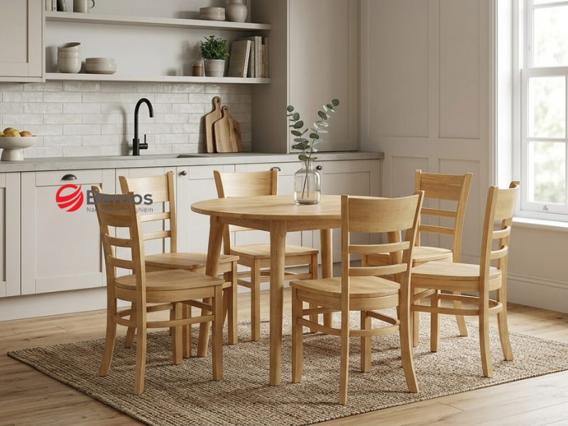 Gia công bàn ăn gỗ tần bì theo yêu cầu thiết kế riêng 