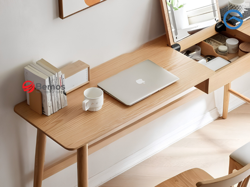 Bàn học kết hợp trang điểm: 3 kiểu thiết kế  và 4 tiêu chí chọn tối ưu không gian