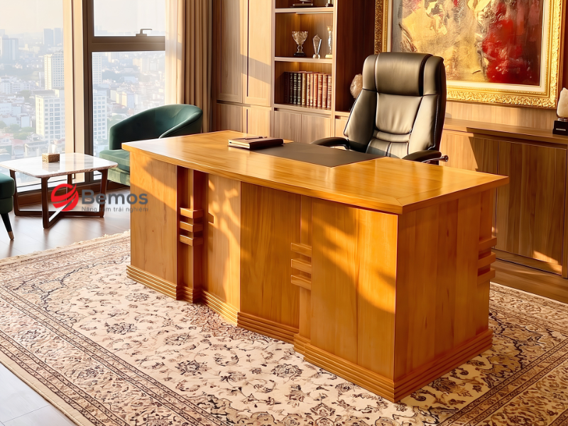 Bàn làm việc gỗ gõ đỏ - Bóc tách dự toán cho nhà thầu