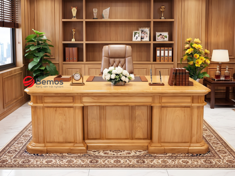 Ba cách bóc tách dự toán bàn làm việc gỗ gõ đỏ