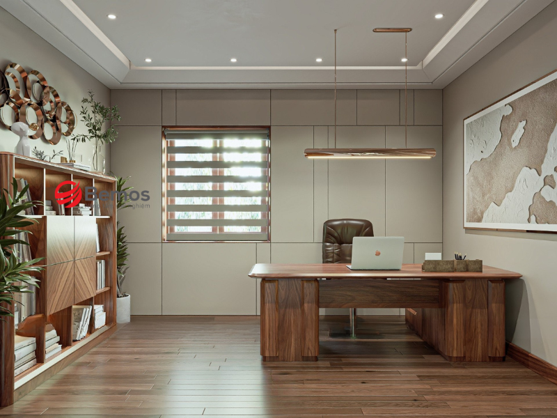 Veneer óc chó hay gỗ nguyên khối cho khối văn phòng
