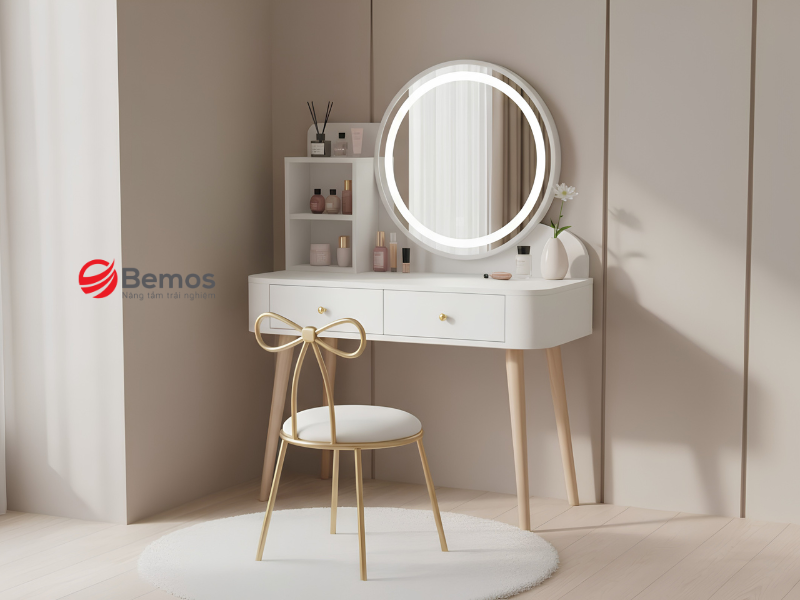 Bàn Makeup Đèn LED - Chọn Đúng Loại Ánh Sáng Để Trang Điểm Không Bị Lệch Màu