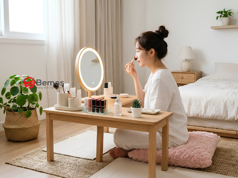 Bàn Makeup Ngồi Bệt: 5 Tiêu Chí Chọn Đúng Để Không Lãng Phí Tiền