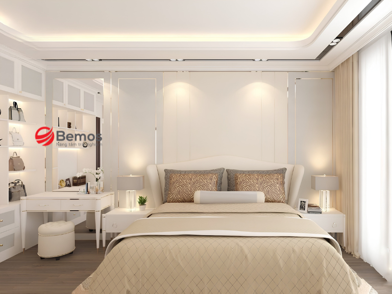 Bàn phấn đẹp gỗ công nghiệp