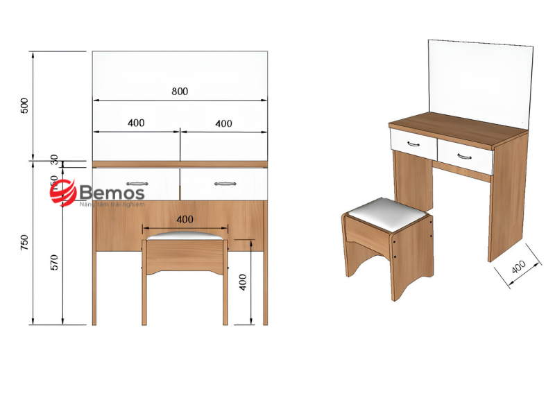 Bàn phấn trang điểm giá rẻ