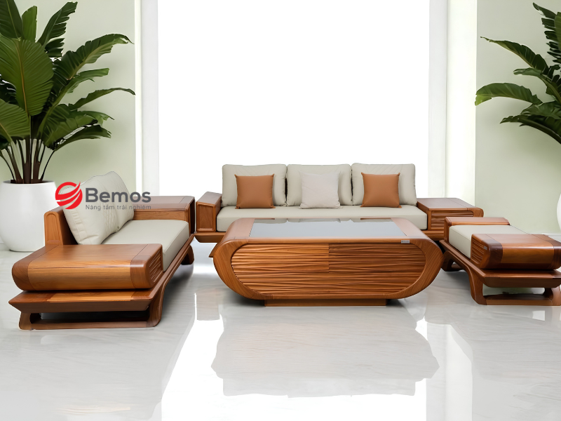 Gia công bàn trà gỗ gõ đỏ theo yêu cầu cho đơn vị thiết kế cao cấp