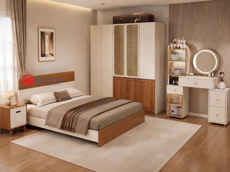 Bàn trang điểm gỗ công nghiệp số lượng lớn cho đại lý nội thất 