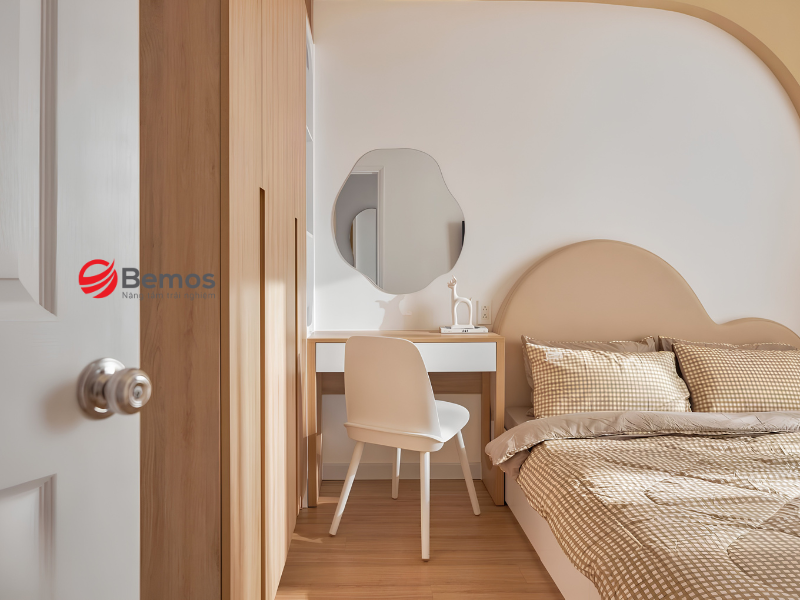 Bàn trang điểm gỗ công nghiệp theo yêu cầu cho gói thầu căn hộ 