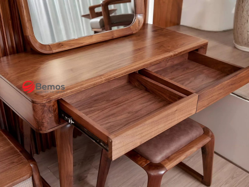 Bàn trang điểm gỗ sồi theo yêu cầu