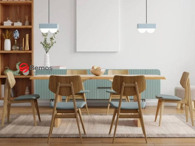 Ghế ăn gỗ công nghiệp theo yêu cầu cho dự án lớn 