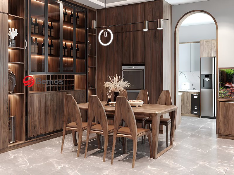 Tiêu chuẩn thiết kế ghế ăn gỗ óc chó