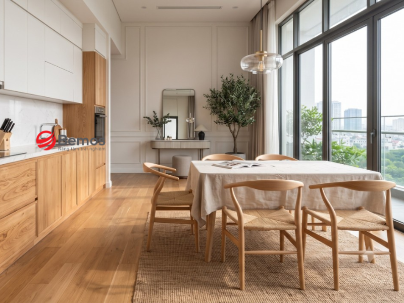 Gia công ghế ăn gỗ sồi theo yêu cầu cho công ty thiết kế