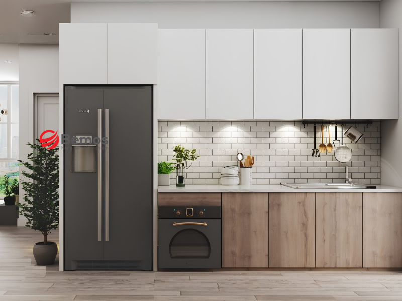 Gia công tủ bếp gỗ công nghiệp tại xưởng Hà Nội