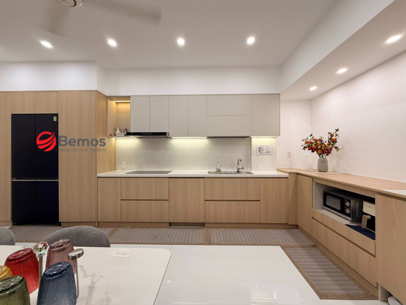 Gia công tủ bếp theo yêu cầu