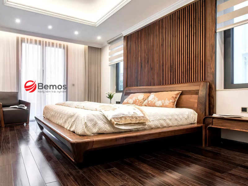 Giường ngủ gỗ óc chó nguyên khối là gì