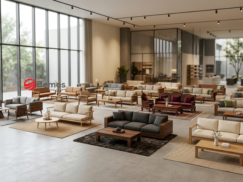 Sản Xuất Bàn Ghế Cho Showroom - Trưng Bày Độc Quyền Hay Mua Sẵn?