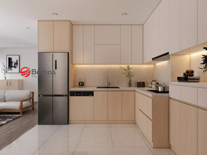 Tủ bếp cho chung cư - Chuẩn hóa module và lắp đồng loạt