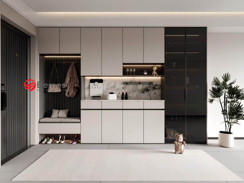 Tủ giày kết hợp tủ tài liệu cho không gian làm việc đa năng