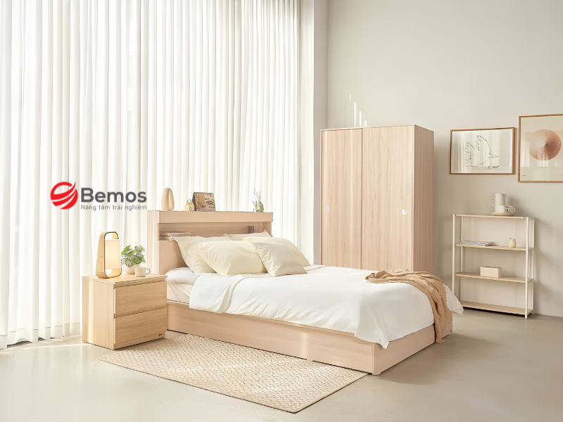  Tủ quần áo gỗ tần bì theo yêu cầu cho đơn vị thi công