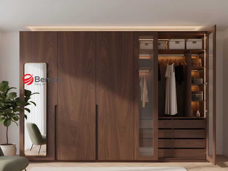 Tủ quần áo gỗ tần bì - Hiểu đúng vật liệu trước khi đưa vào spec dự án