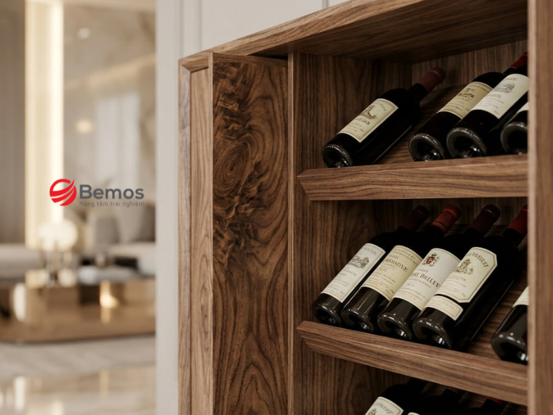 Dự toán tủ rượu cho biệt thự - Bóc tách chi phí chuẩn 