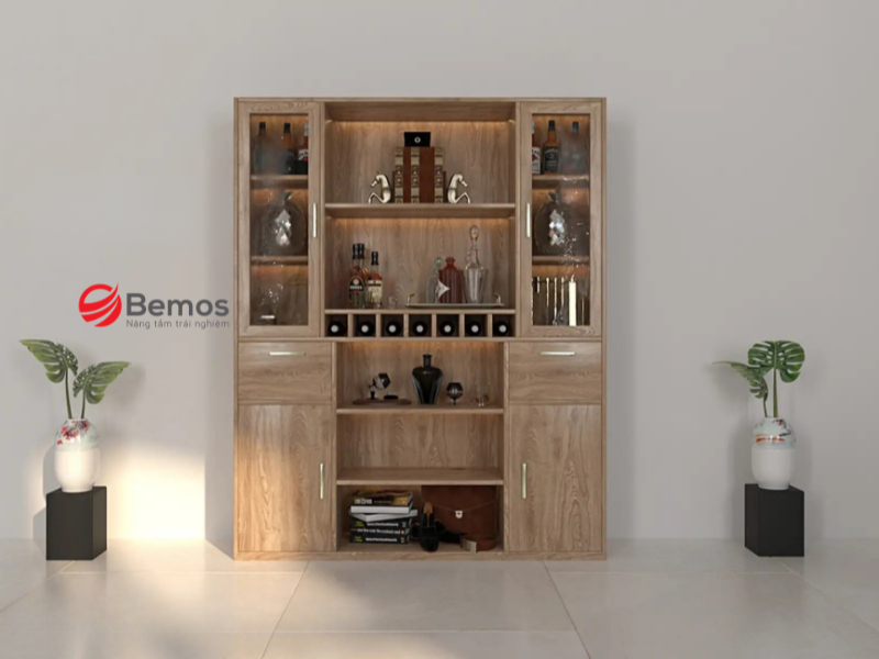 Tủ rượu gỗ tần bì