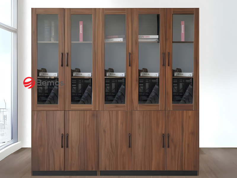 Tủ Tài Liệu 3 Buồng Gỗ Xoan Đào: Đặc Tính Vật Liệu Và Không Gian Phù Hợp