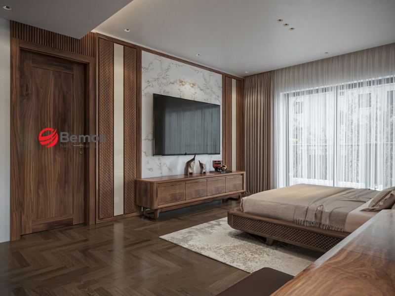 Chọn lá và ghép vân quyết định giá trị mặt tủ veneer óc chó