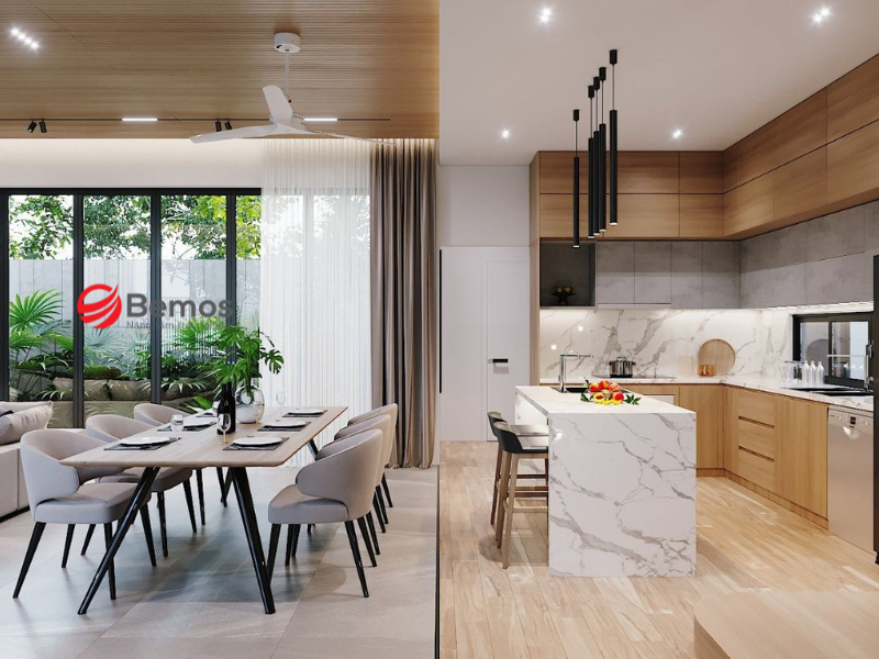 Mẹo bố trí bàn ăn phòng bếp hợp lý, hợp phong thủy cho nhà nhỏ