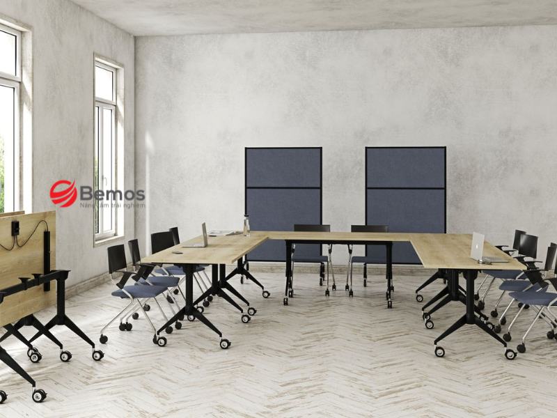 Bàn họp nhỏ gấp gọn – Giải pháp thông minh cho không gian làm việc hiện đại